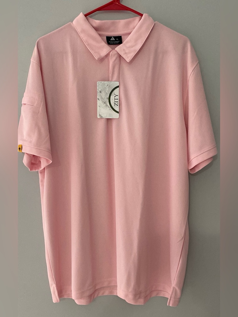 Pink Men’s Polo Shirt Golf Vacation